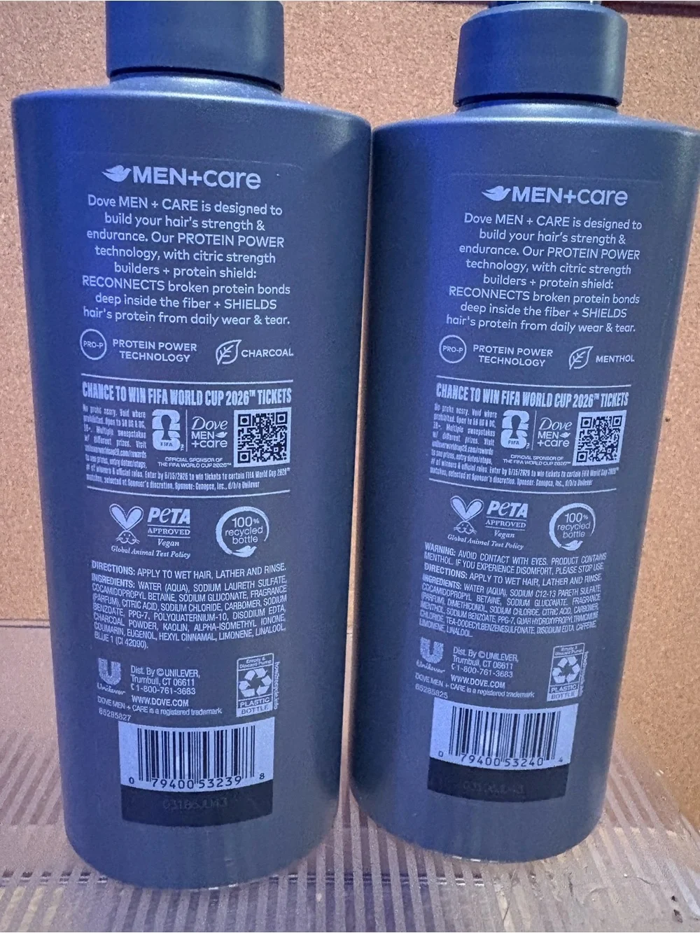 ⚽ Bundle of TWO NEW Dove Men+Care FIFA World Cup 2026 hair care products!